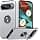 JAME Google Pixel 9 Case / Google Pixel 9 Pro Case with Ring Kickstand Magnetic 360 Degree Magnetic Military Protection Shockproof Protective Case for Pixel 9 / Pixel 9 Pro Silver - Image 2