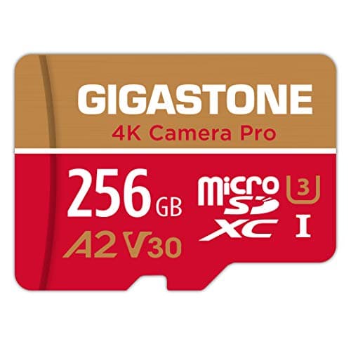 [5 Years Free Data Recovery] GIGASTONE Memory Card 256GB, 4K Camera Pro, Speed up to 100MB/s, for GoPro, DJI, Drone, 4K Video A2 V30 U3 MicroSDXC with Adapter - Image 2