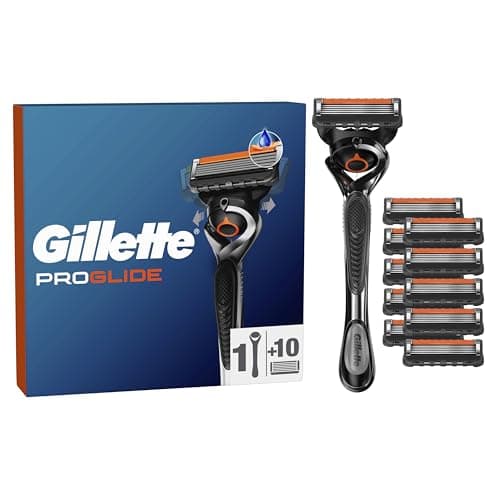Gillette Proglide Men's Shaver, 10 Refills 5 Blades, Authentic, with Before and After Lubricating Strip for Incredible Close Shave and Comfort, 1 Refill Per 30 Shaves - Image 3