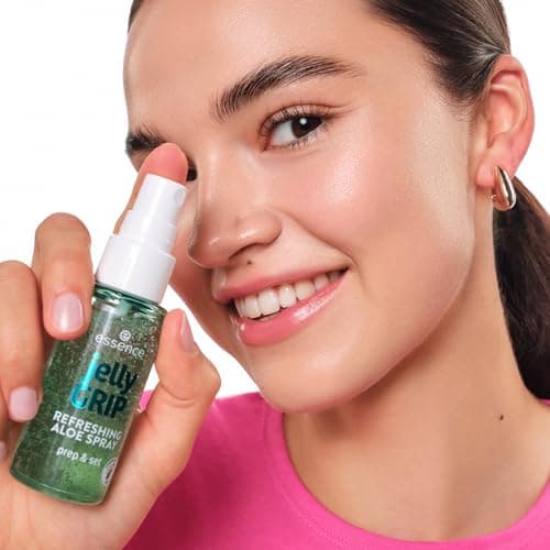 essence Jelly Grip ReFRESHING ALOE SPRAY, Moisturizer, Gel-to-Mist Texture, Aloe Vera, Prepare, Fix or Refreshe, 50 ml - Image 5