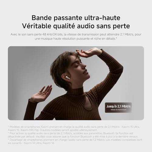 XIAOMI Redmi Buds 5 Pro, Noise Cancelling Headphones, Up to 38 Hours of Battery Life, Immersive Space Sound, New Design, Black - Image 6