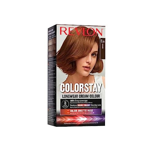 Revlon ColorStay - Coloration Permanente - Coloration Cheveux Longue Tenue - Couvre 100% des cheveux blancs - Jusqu’à 8 semaines - Huile de Macadamia et de Beurre de Murumuru - N6.35 Caramel - Image 2