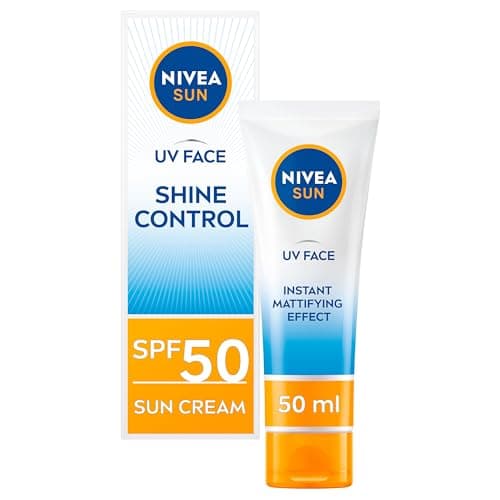 NIVEA SUN Crème solaire pour le visage, SPF50, UVA/UVB, Hydratante, Contrôle de la brillance, 50 ml - Image 2