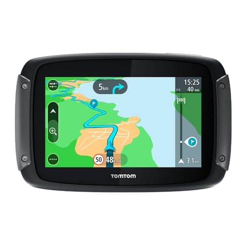 TomTom GPS Moto RIDER 500 - 4,3 pouces Cartographie Europe 49, Traffic, Zones de Danger, Appel Mains-Libres, Compatible Siri et Google Now - Image 2