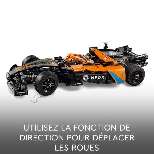 LEGO Technic NEOM McLaren Formula E Race Car, Voiture Jouet pour Enfants dès 9 Ans, Garçons et Filles, Set de Construction de Voiture à Rétrofriction, Décoration Chambre d'enfant, Idée Cadeau 42169 - Image 6