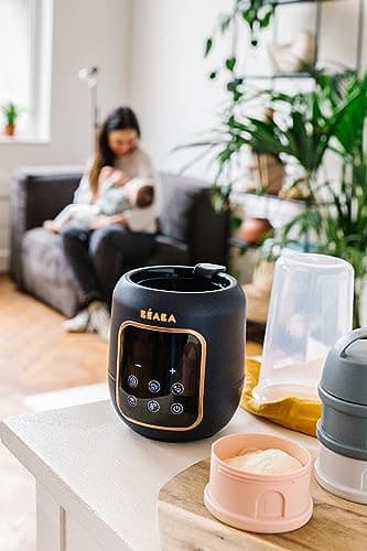 BÉABA, Baby Bottle Warmer/Sterilizer, Breast Milk Heater, Multi-Functions: 5 Modes, Baby Bath, Small Pot Warmer, Defrosting, Quick Mode, Sterilisation Mode, Multi Milk, Night Blue - Image 7