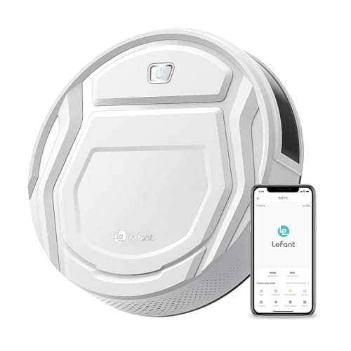 Lefant Robot Vacuum Cleaner, Robot Vacuum Cleaner, Slim Silent Autonomy, Connected with WiFi/Alexa/App, 3 Suction Modes, Programmable, Ideal for Pet Hair Carpets Hard Floors, M210 White - Image 3