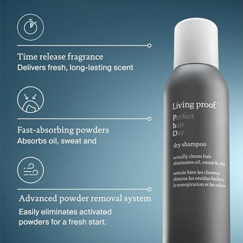 Living Proof Perfect Hair Day Dry Shampoo | Dry Shampoo for Truly Clean Hair, Absorbs Oils & Fats, Odors & Sweat for Freshness | 90ml - Image 5