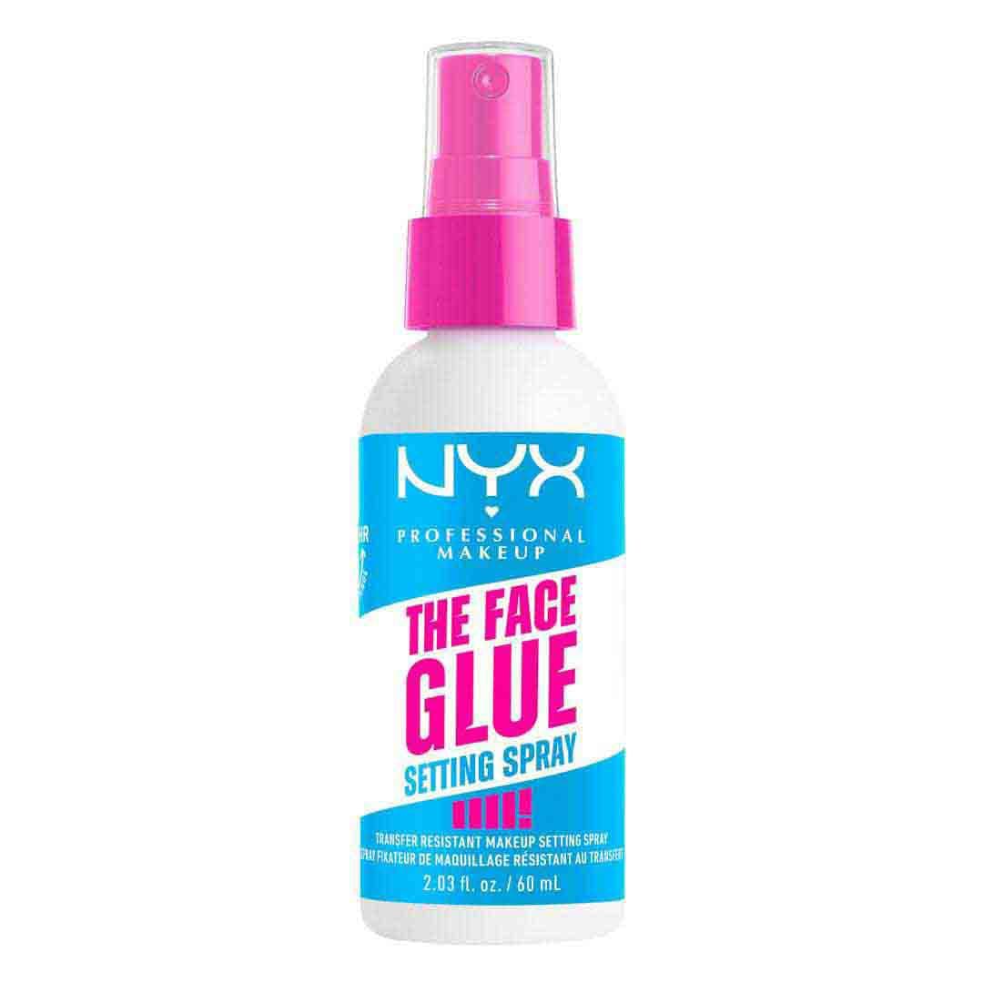 NYX Professional Makeup - Makeup Fixing Spray - Transfer Resistant and Waterproof - Long-Lasting 24H - Vegan Formula - The Face Glue Setting Spray - 60ml