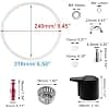 18 Pieces Replacement for Instant Pot Duo 5.6 Liter Instant Pot Accessories with Sealing Ring, Steam Release Valve, Anti-Blocking Shield, Sealing Ring - Image 4