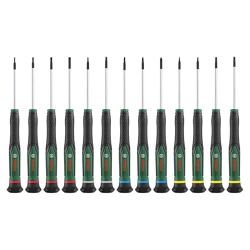 Bosch Set de tournevis 13 pcs (en acier S2 extra-dur pour bricolage/modélisme/artisanat ; embouts précis et magnétiques ; PH/TX/HEX/SL ; codage couleur des tailles ; Softgrip) - Image 4
