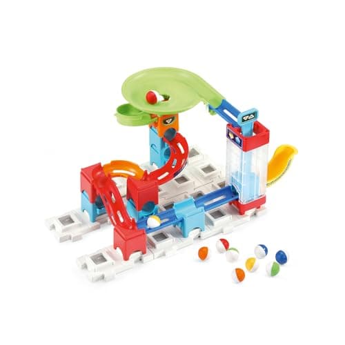 VTech - Marble Rush, Electronic Ball Circuit Super Action Set Electronic L200E, Building Set, 102 Pieces, 10 Balls, Gift for Children from 4 Years Old - Image 6