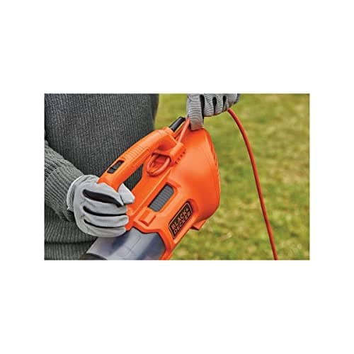 BLACK+DECKER - Wired axial blower 1850W - Leaf blower with 2 speeds - Integrated scraper - wind tunnel volume 12.75 m3/min - 190 km/h blower speed - BEBL185-QS - Image 5