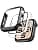 TOCOL 2-Piece Case for Apple Watch SE 3/2/1 Series 6/5/4 40 mm, Built-in Tempered Glass Screen Protector Full Coverage, Sensitive Touch, Anti-Bubble, Shockproof, Clear/Black - Image 2