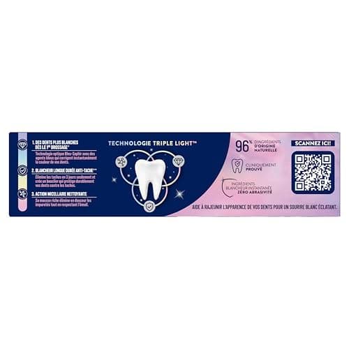 Signal White Now - Dentifrice 3 en 1 - Forever Young -Corrige le jaunissement et l’apparence de vos dents - Blancheur Longue Durée Anti-Tache - 96% d'ingrédients d'origine naturelle - 75ml - Image 5