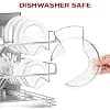 GVODE Lid for Kitchenaid 4.3 and 4.7/4.8L Mixers on Tilting Head Base, Clear, Splash Protection, Perfect for Kitchenaid Bowl, Dishwasher Safe - Image 6