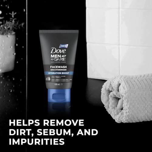 Dove Men+Care Facewash Hydration Boost - Skin Care for Men - Face Wash - Essentially Moisturizes Without Leaving Sensations of Tension - 1 x 100ml - Image 4