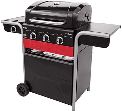 Char-Broil Gas2Coal 330 Gas Barbecue - Hybrid Grill, Patented Charcoal Tray, 3 Burners - Ideal for Outdoor Cooking, Garden and Patio - Image 3
