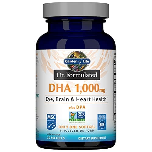 Garden of Life Dr. Formulated DHA, 1000mg (Citrus) - 30 softgels - Image 3