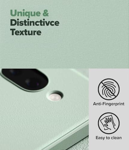 Ringke Case Compatible with Google Pixel 9a Case Accessories [Onyx] Shockproof Protection Anti-slip Flexible Ultra Thin Soft TPU Bumper Durable Case - Mint - Image 4