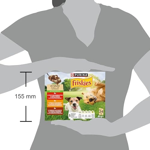 FRISKIES | Adult Dog Patée | In Sauce | Chicken, Beef, Lamb and Vegetables | Helps Maintain a Sparkling Look, Shiny Hair and Healthy Skin | Fresh Sachets | 24 x 85g - Image 7