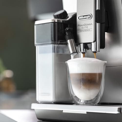 De'Longhi PrimaDonna Elite Experience ECAM650.85.MS, Automatic Coffee Machine, Steam Nozzle for Frothing Milk, Espresso and Cappuccino Machine, App Connectable, Stainless Steel, Metal - Image 6