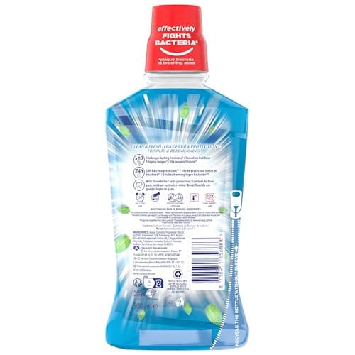 COLGATE - Bain de bouche Colgate Max Fresh Clean & Fresh - Sans alcool- Fraîcheur longue durée pour l'haleine- le flacon de 500ml - Image 5