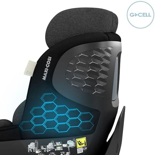 Maxi-Cosi Mica Pro Eco i-Size 360° Swivel Car Seat, 0-4 Years (40-105 cm), ClimaFlow, G-CELL Side Impact Protection, 100% Recycled Fabrics, Adjustable Headrest, ISOFIX, Authentic Black - Image 6