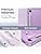 JETech Case for Samsung Galaxy Tab S10 Lite/S10 FE/S9 FE 10.9 Inch, Slim Folio Protective Tablet Case Cover Stand Translucent Trifold Back Support Charging S Pen (Lavender) - Image 4
