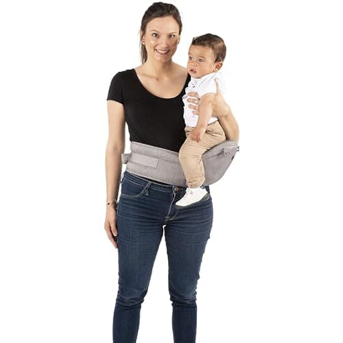Chicco Hip Seat Physiological Baby Carrier, From Birth to 15 kg, Multifunctional 3-in-1 Baby Carrier with Detachable Rigid Base, Padded Straps and Protective Hood, 8 Positions, Beige - Image 6
