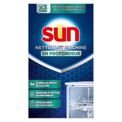 SUN - Classic Dishwasher Cleaner - 3 Doses - Deep cleans - helps extend the life of your machine - Image 4