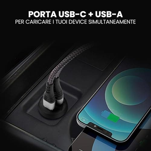 USB Car Charger - Dual USB Type-C and USB Type-A Input for Mobile Phones, Smartphones, Car Electronics Accessory, Charging Adapter, 2 USB Sockets, Cigarette Lighter Socket - Image 6