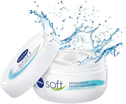 NIVEA Crème hydratante douce rafraîchissante (200 ml), nourrissante avec de la vitamine E et de l'huile de jojoba, crème pour la peau à absorption rapide - Image 5
