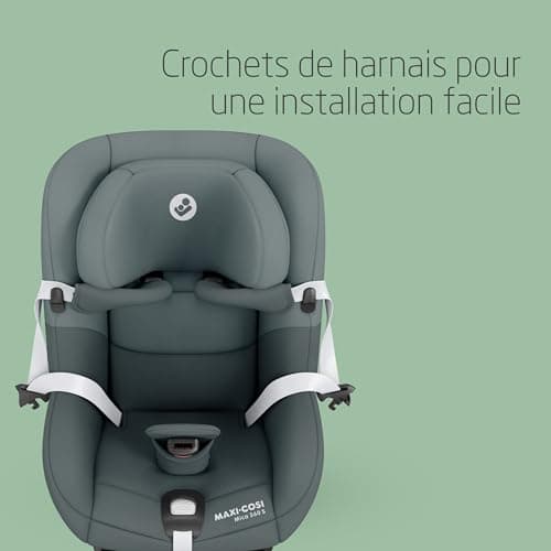 Maxi-Cosi Mica 360 S, i-Size Baby Car Seat, 3 Months to 4 Years (61-105 cm), Isofix 360 Swivel Car Seat, FlexiSpin Rotation, 5 Tilts, G-CELL Protection, Easy-in Harness, Tonal Graphite - Image 6