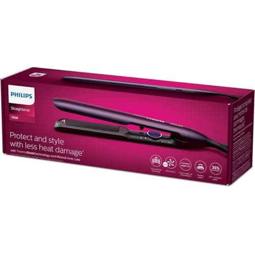 Philips BHS752/00 Series 7000 Electric Straightener Ceramic Plate Metallic Intense Purple - Image 6