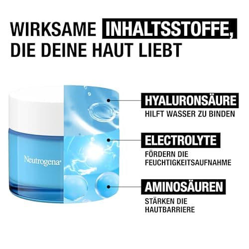 Neutrogena Hydro Boost Aqua Gel Moisturizing Face Cream with Hyaluronic Acid, Amino Acids and Fast Absorbing Electrolytes for Normal & Combination Skin 50ml - Image 6