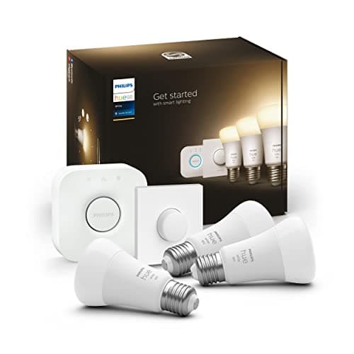 Philips Hue Kit de démarrage White : 3 Ampoules LED Intelligentes et connectées E27, Pont de Connexion, Bouton Smart Hue, Compatible Bluetooth, Alexa, Google Assistant, Apple HomeKit - Image 5