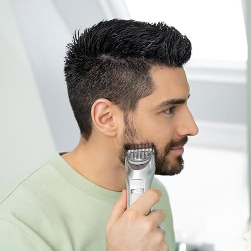 Panasonic - Personalcare ER-GC71-S503 | Tondeuse cheveux, 40 hauteurs de coupe, 2 accessoires, 40 min d'utilisation sans fil, Pleine charge en 8 heures, Lavable, Gris - Image 5