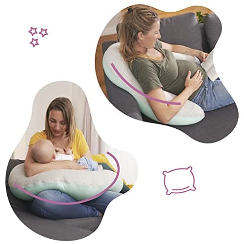 Badabulle Evolutif Fluffy Nursing Pillow, Polyester for Body, Back, Pregnancy, Legs - Image 6