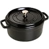 STAUB Enamelled Cast Iron Casserole Dish with Lid, Suitable for All Heat Sources Including Induction, 5 to 7 People, Round, 28 cm, 6.70 L, 7.7 kg, Matte Black - Image 2