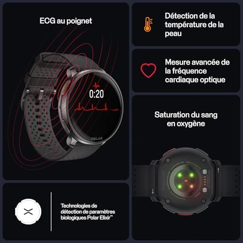 Polar Vantage V3, Montre Sport avec GPS, Cardiofréquencemètre de Pointe, Autonomie prolongée, Montre connectée Hommes et Femmes, Cartes Hors Ligne, Montre Running, Montre Triathlon - Image 3