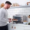 Russell Hobbs Mini Oven Air Fryer [5-in-1: Oil-free Frying, Baking, Grilling, Toaster, Keep Warm] Express (20L, Pizza 30 cm, Energy Saving, Plate & Grill Incl.) 26680-56 - Image 6