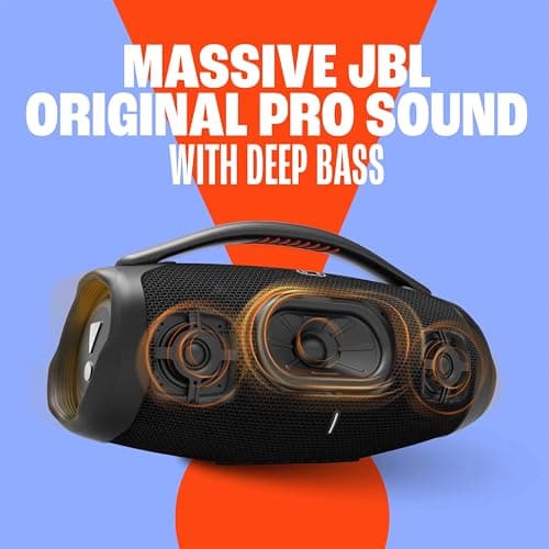 JBL Boombox 3 WiFi, Portable Speaker Compatible with Bluetooth and WiFi, JBL Original Pro Sound and Powerful Bass, Waterproof and Dust-proof, 24 Hour Battery Life, Black - Image 7