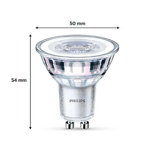Philips LED Classic 50 W, GU10, Pack of 6, Warm White (2700 Kelvin), 355 Lumens, Reflector - Image 4