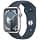 Apple Watch Series 9 (GPS, 45MM) - Silver Alluminium Case with Midnight Sport Strap, M/L (Refurbished) - Image 2