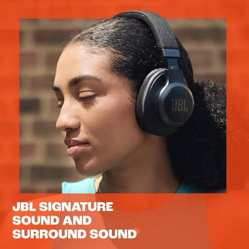 JBL Live 770NC Casque circum-auriculaire, Réduction de Bruit Adaptative, Smart Ambient, jusqu'à 65 heures d'autonomie, noir - Image 6