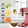 COFUN Meat Mincer and Vegetable Cutter Accessories for KitchenAid Pastry Processor, Includes Kitchen Aid Meat Grinder Accessory and Vegetable Cutter Set - Image 6