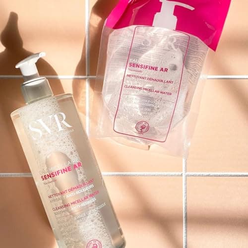SVR - Sensifine AR Micellar Water - Sensifine Range – Soothing Anti-Redness Makeup Remover Cleanser – For Sensitive Skin with Couperosic Prone – Niacinamide, Moisturizing Agents – 400ml - Image 3