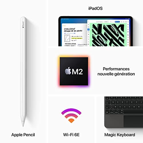 2022 Apple iPad Pro 12,9 pouces (Wi-Fi, 128 Go) - Gris sidéral (6e génération) - Image 7