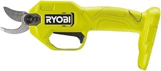 RYOBI - Sécateur Sans Fil 18V ONE+ RY18SCA-0 – Coupe Jusqu’à 25 mm, Lame Acier, Sécurité Active – Taille Facile Branches et Rosiers – Batterie Non Incluse